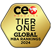 CEO Magazine Badge Global Tier 1 MBA