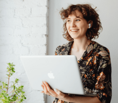 woman doing a short course