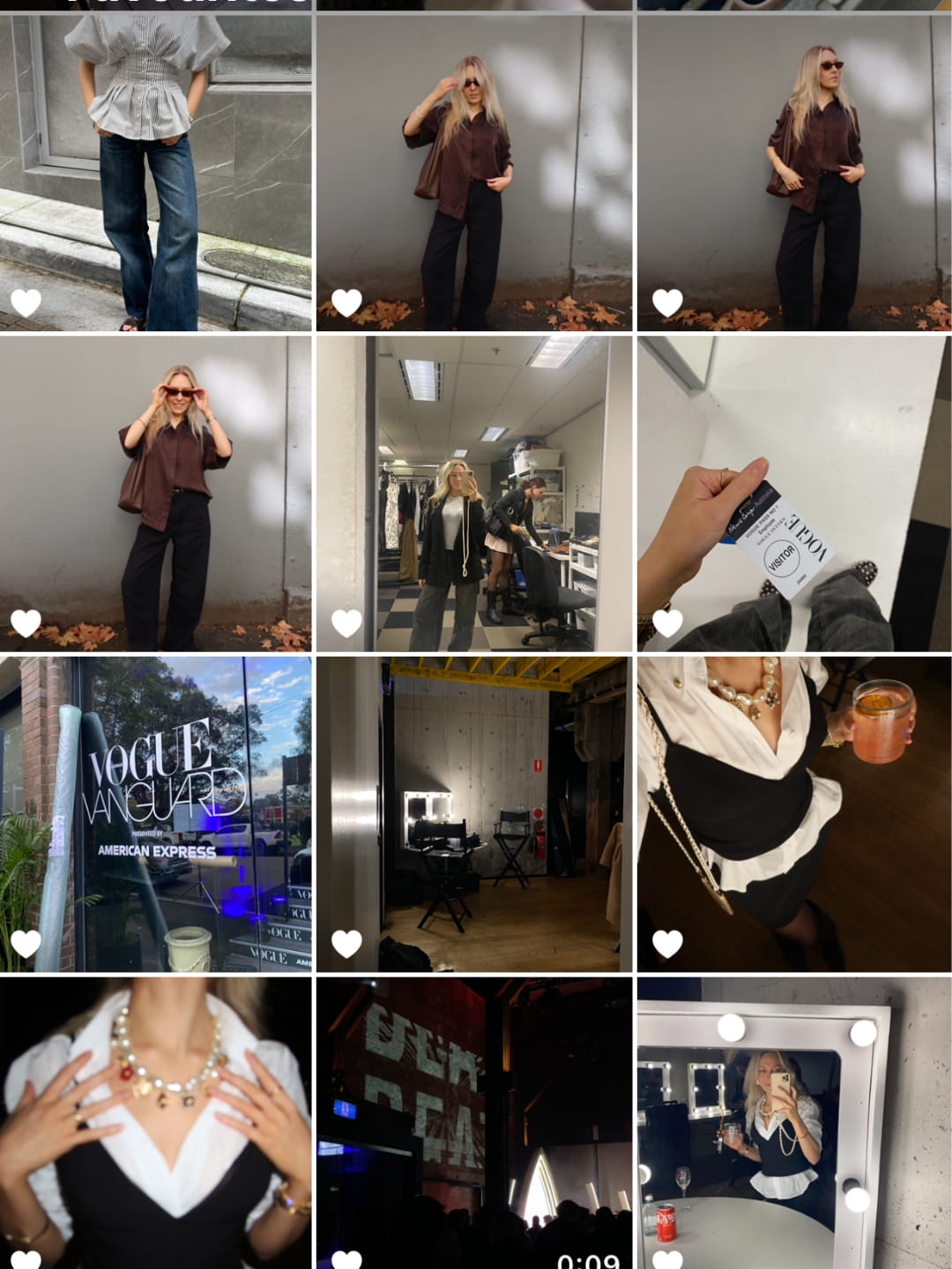 Vogue Australia Fashion Week intern