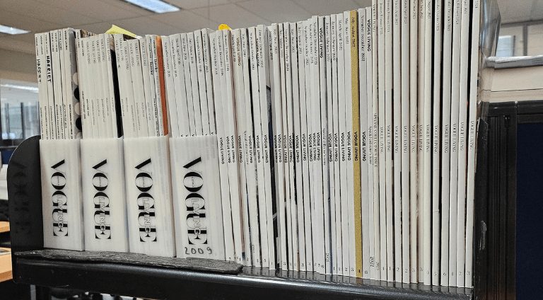 Ginny interning at Vogue Australia