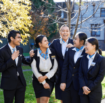 BMIHMS students laughing