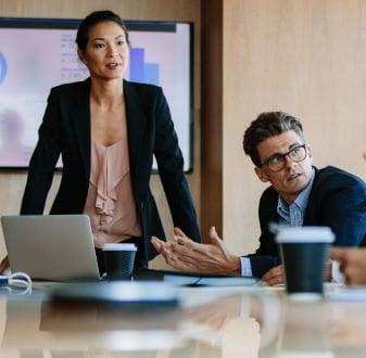 MBA professionals sitting