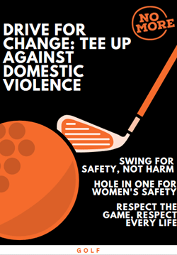 NO MORE campaign: Golf