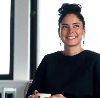 Female entrepreneur at desk