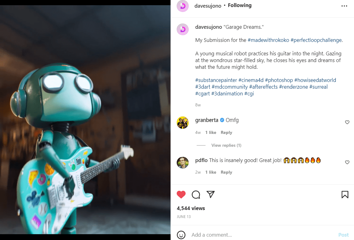 Dave Sujono Garage Dreams Instagram | Torrens University