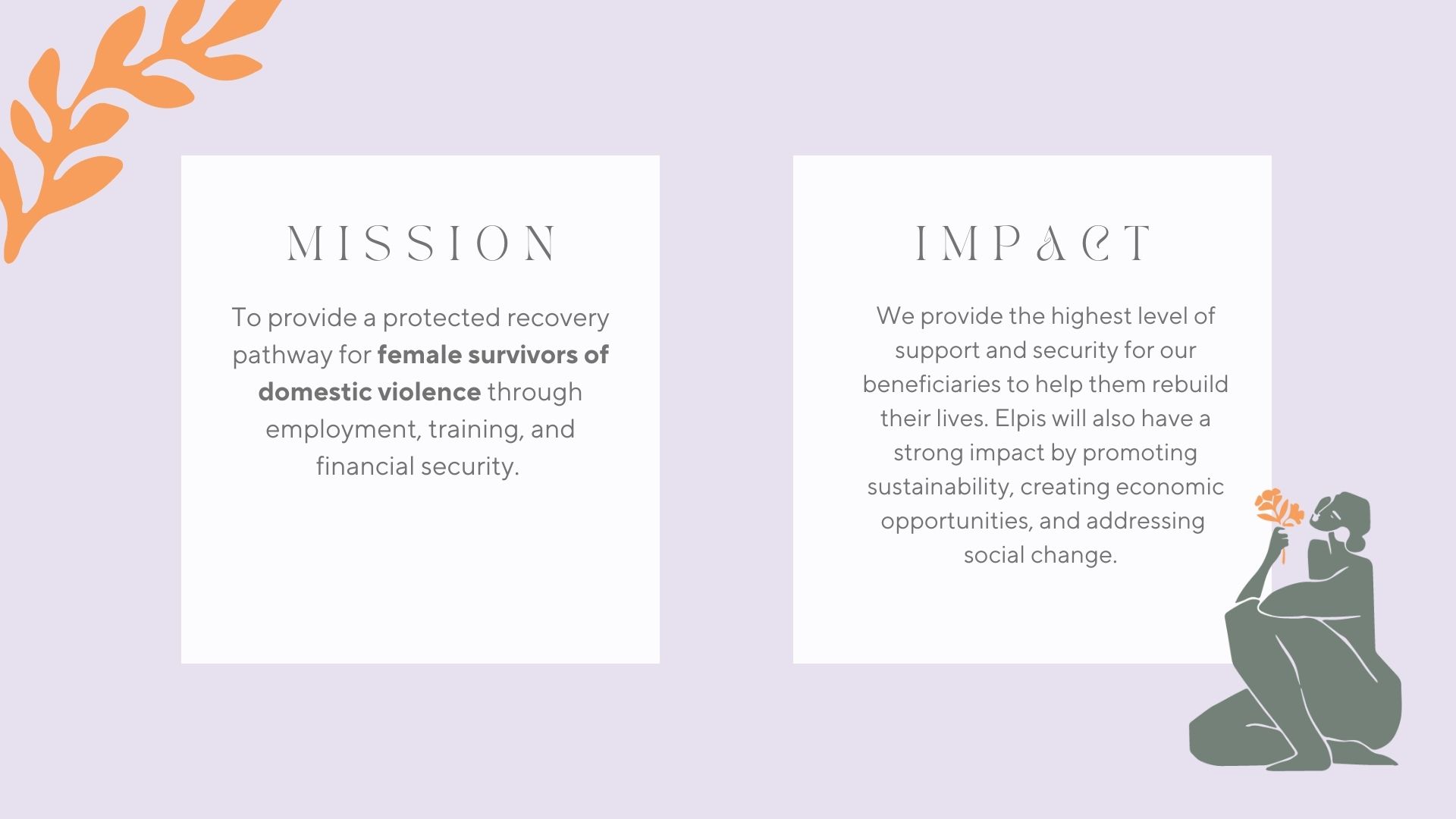 Elpis' mission and impact statement