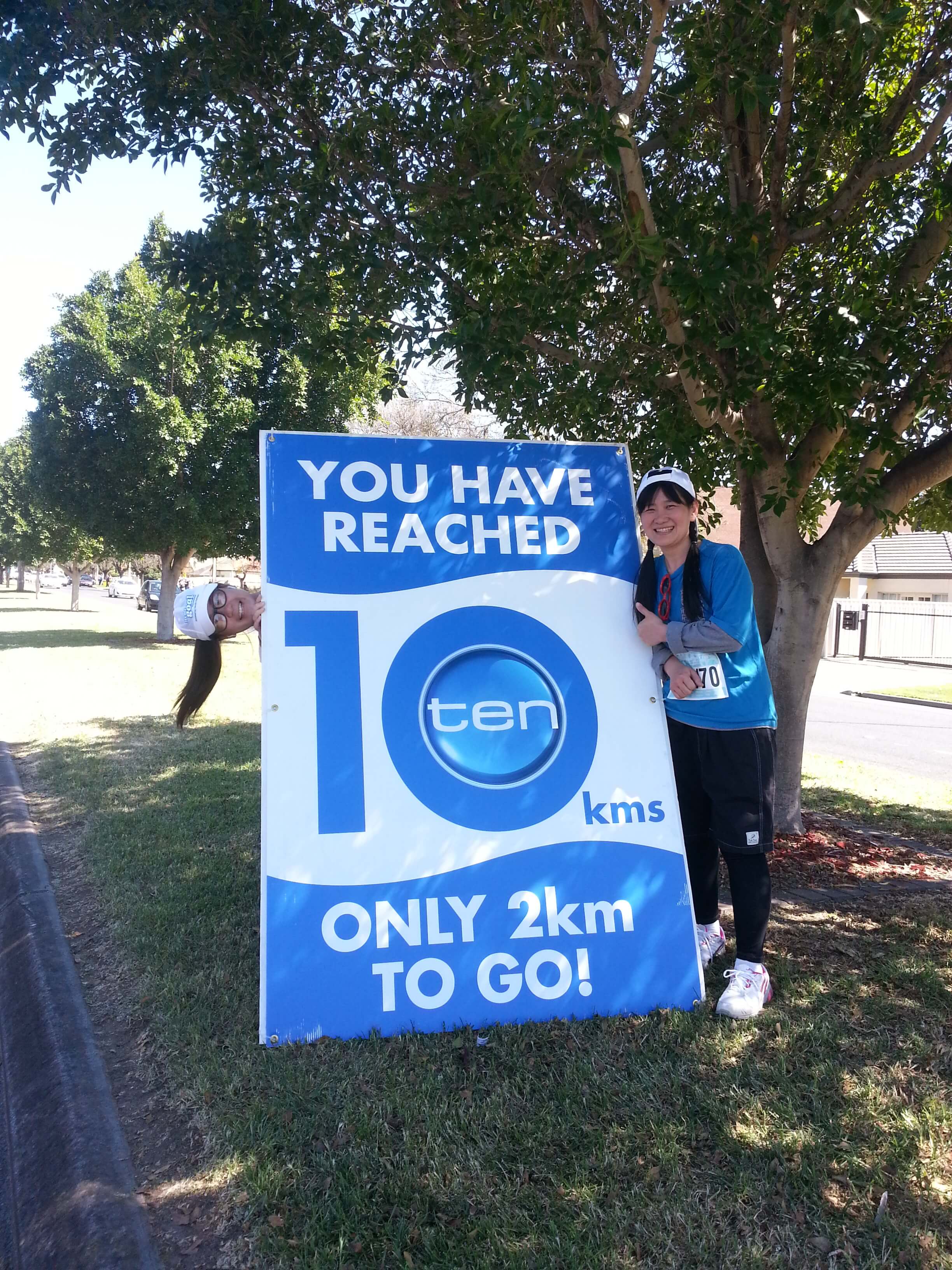 hannah at channel 10 ten kms record reached
