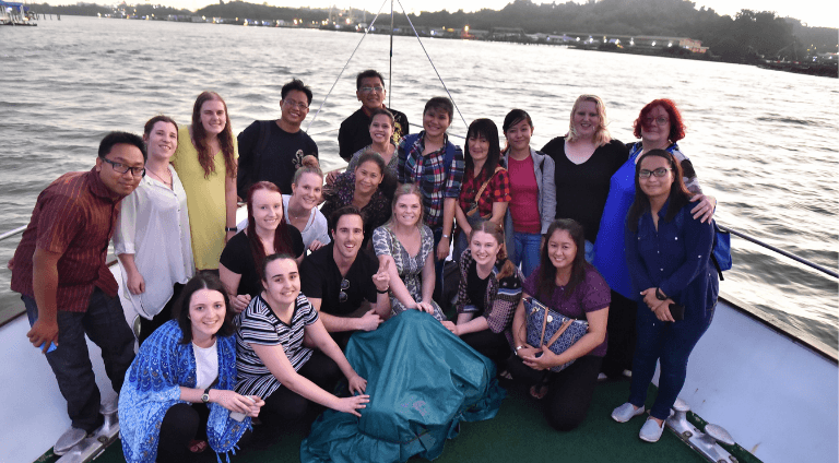 Debbie Smith with Students New Colombo