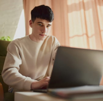 Year 12 student looking at ATAR