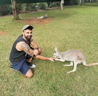 student and kangaroo
