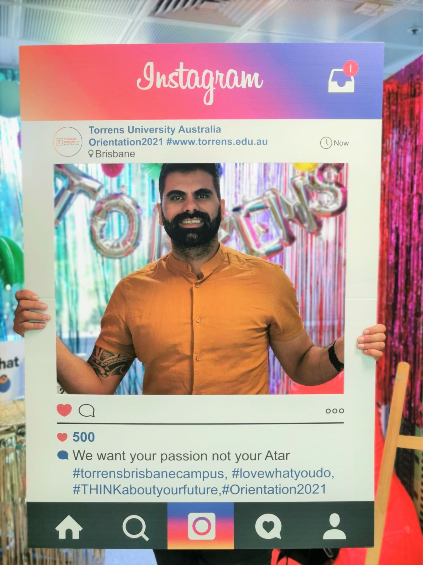 student and instagram