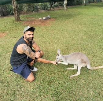 student and kangaroo