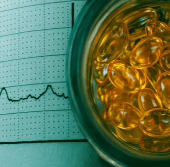 Fish oil tablet ECG chart