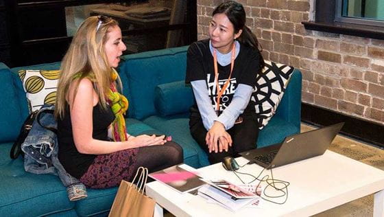 Future Student Advisors with student