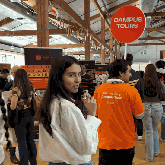 Running into the one at university