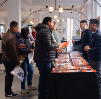 Asking prepared question at Open Day