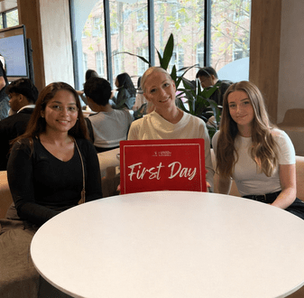 Students attending orientation week