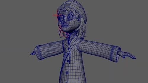 Texturing animated character