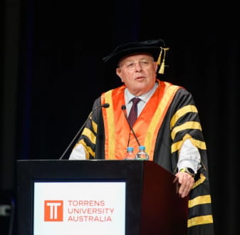 Professor Alwyn Louw at graduation ceremony 