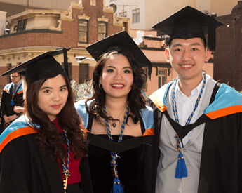 University Impact Alumni |  Three university graduates | Torrens University Australia