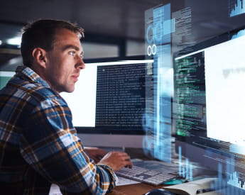 Industry-led Learning | Torrens University | Technology | Man at Computer