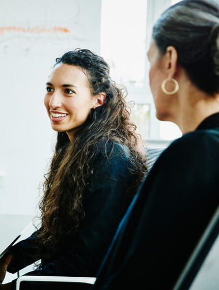 Corporate training program meeting