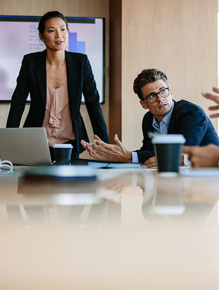 Corporate training value proposition meeting