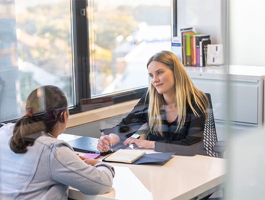 Success Coach supporting student