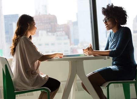 women talking