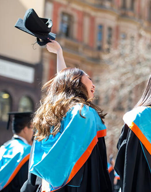 Graduation at Torrens University | Throwing Caps