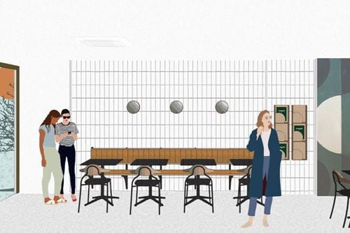 Interior Design Commerical Victoria Jedrisko's student work