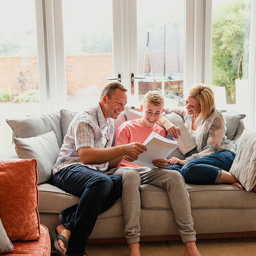 Parents with kid