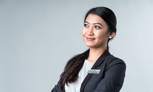 Hotel Management course student