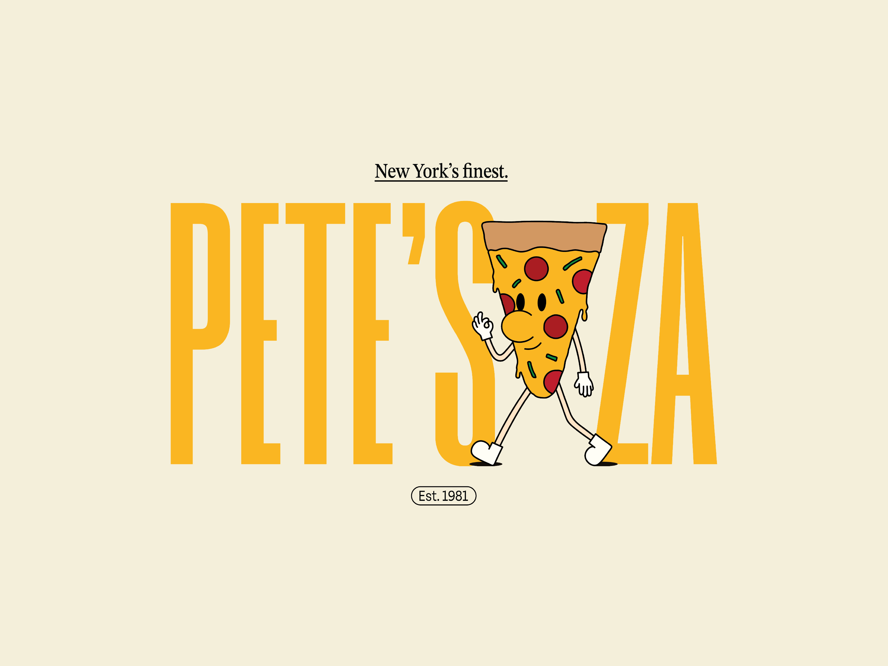 Research revealed competitors relied on bold colour but predictable packaging, creating an opportunity for Pete's Za to stand out.