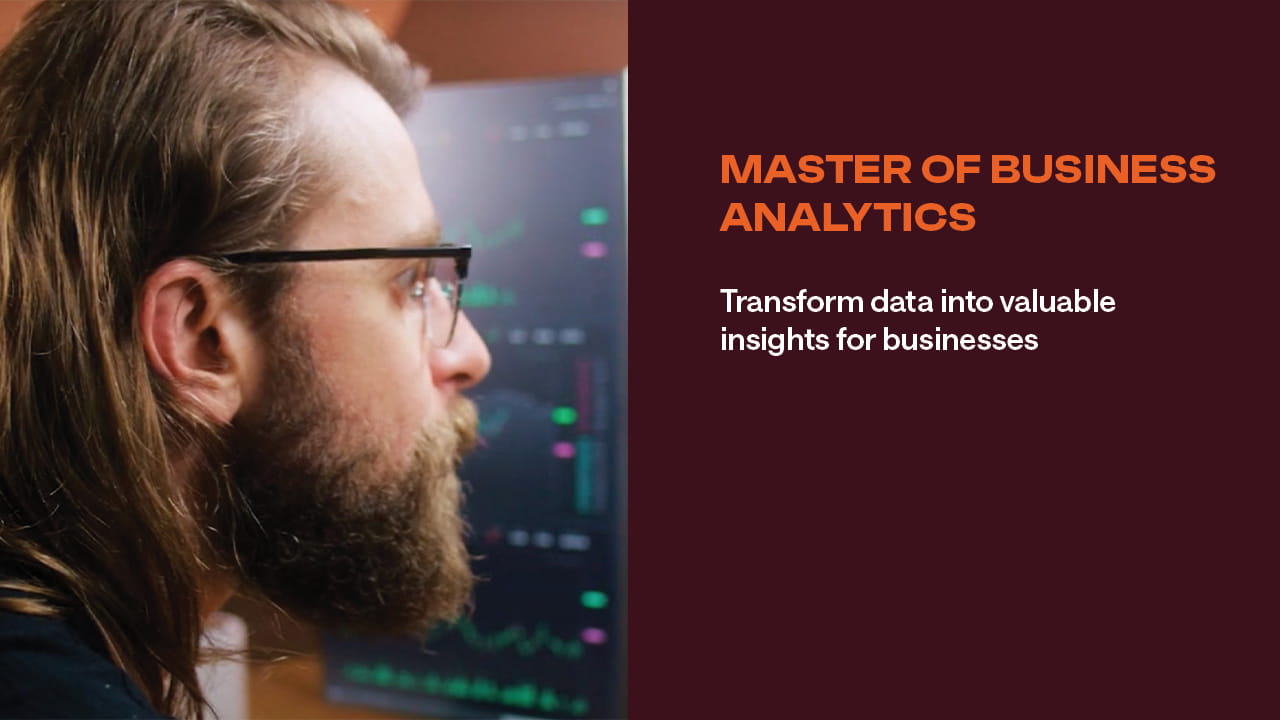 Master of Business Analytics course video